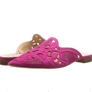 Vince Camuto Mekeel Suede Slide-On Berry Mules